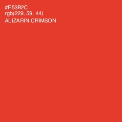 #E53B2C - Alizarin Crimson Color Image
